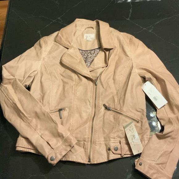 R & D Style Vegan Moto Jacket- NWT! Large - Picture 1 of 8